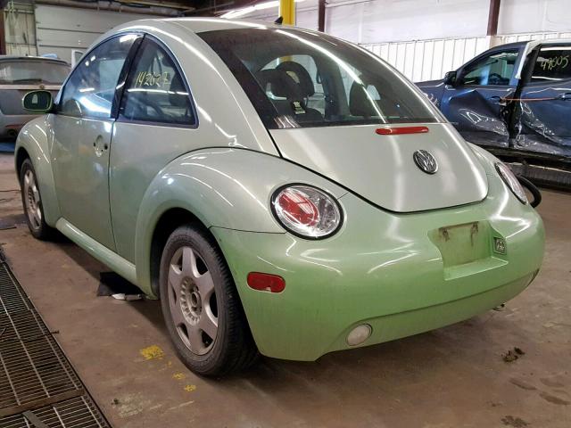 3VWCK21C81M434626 - 2001 VOLKSWAGEN NEW BEETLE GREEN photo 3