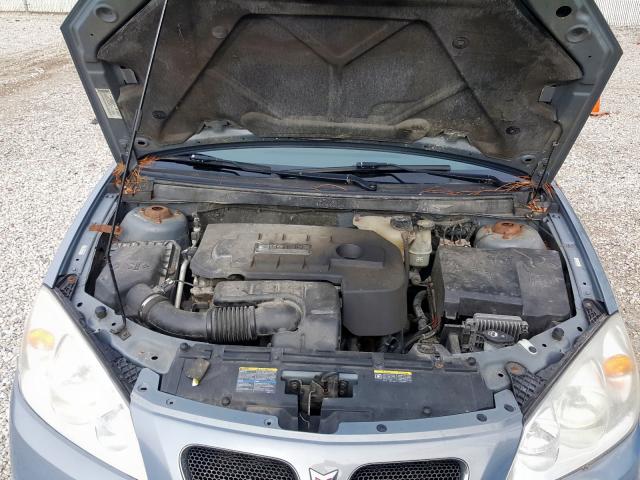 1G2ZF58B274232048 - 2007 PONTIAC G6 VALUE L GRAY photo 7