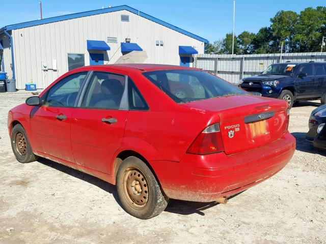 1FAFP34N97W296811 - 2007 FORD FOCUS ZX4 RED photo 3