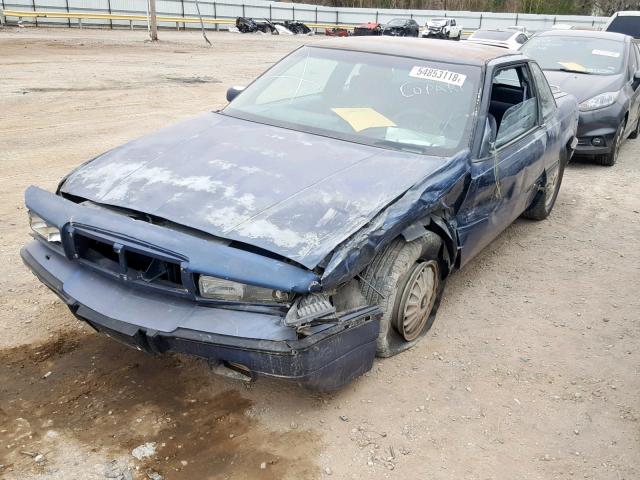 2G4WB14L6P1496401 - 1993 BUICK REGAL CUST BLUE photo 2