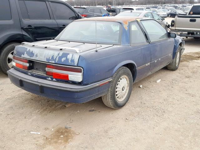 2G4WB14L6P1496401 - 1993 BUICK REGAL CUST BLUE photo 4