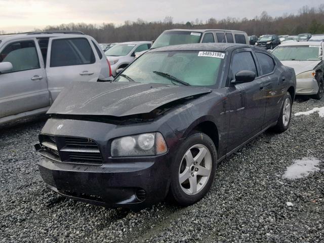 2B3KA43G88H278675 - 2008 DODGE CHARGER BLACK photo 2