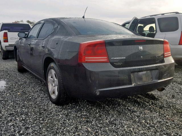 2B3KA43G88H278675 - 2008 DODGE CHARGER BLACK photo 3