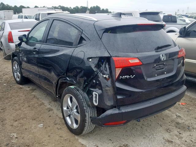 3CZRU5H79GM746426 - 2016 HONDA HR-V EXL BLACK photo 3