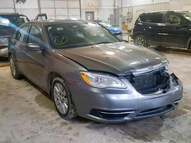 1C3CCBAB5DN635583 - 2013 CHRYSLER 200 LX GRAY photo 1