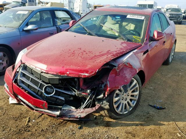 1G6DS5EV6A0125912 - 2010 CADILLAC CTS PREMIU RED photo 2