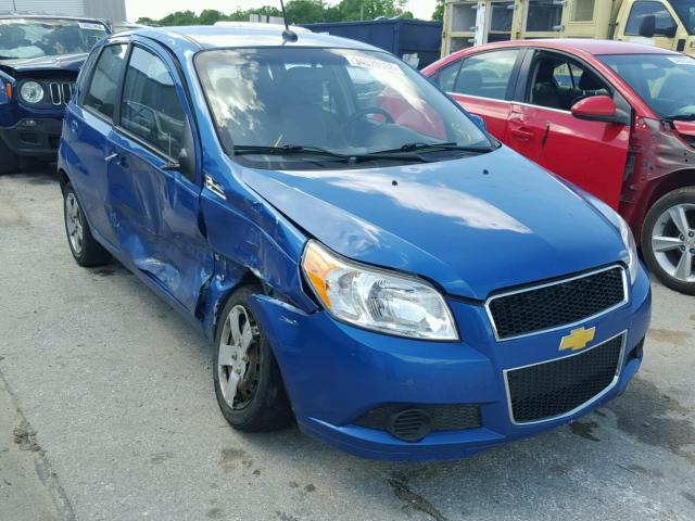 KL1TD66E99B304556 - 2009 CHEVROLET AVEO LS BLUE photo 1