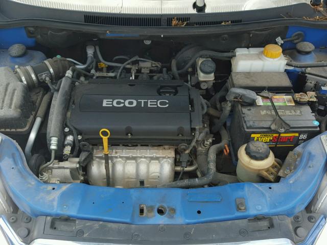 KL1TD66E99B304556 - 2009 CHEVROLET AVEO LS BLUE photo 7