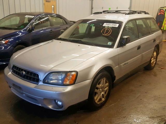 4S3BH675046632196 - 2004 SUBARU LEGACY OUT SILVER photo 2