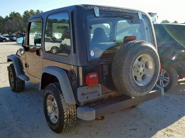 1J4FA49S32P760771 - 2002 JEEP WRANGLER / BLACK photo 3