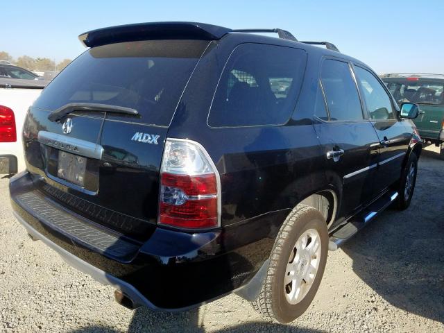 2HNYD18635H556421 - 2005 ACURA MDX TOURIN BLACK photo 4