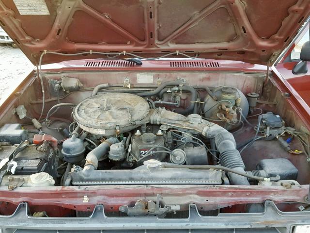 JT4RN50R5H0270115 - 1987 TOYOTA PICKUP 1/2 RED photo 7