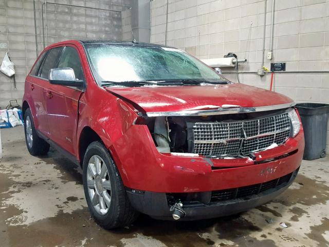 2LMDU88C27BJ39638 - 2007 LINCOLN MKX RED photo 1