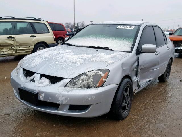 JA3AJ86E44U054627 - 2004 MITSUBISHI LANCER OZ SILVER photo 2