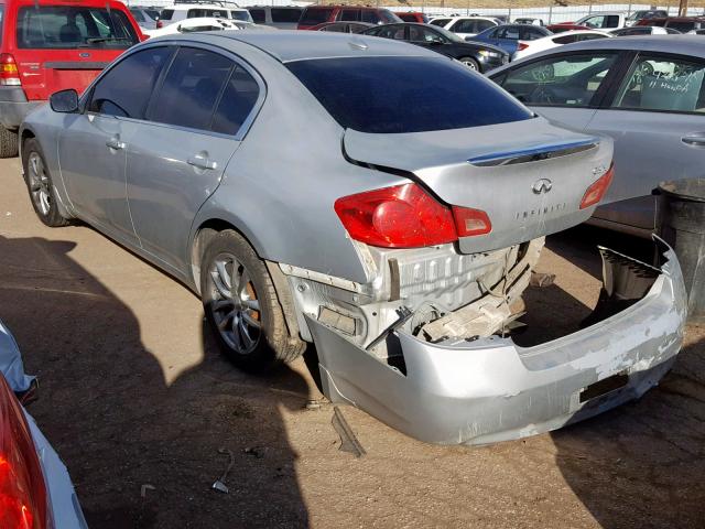 JNKCV61F09M365433 - 2009 INFINITI G37 SILVER photo 3