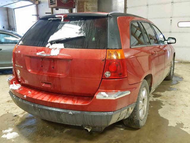 2C8GM68484R624815 - 2004 CHRYSLER PACIFICA MAROON photo 4