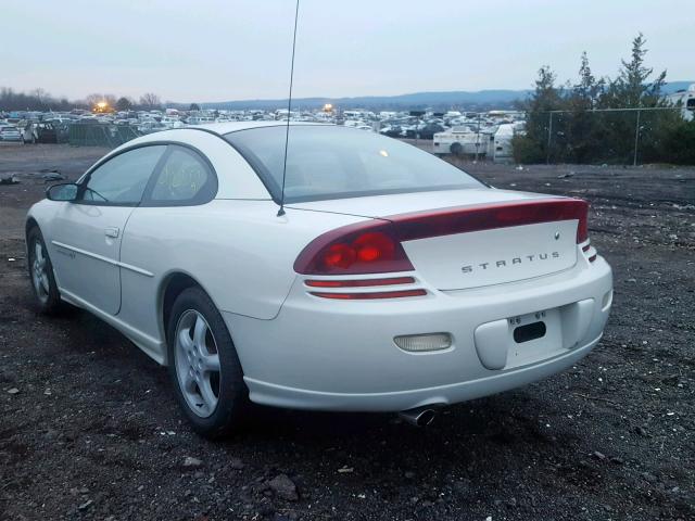 4B3AG52H51E014447 - 2001 DODGE STRATUS R/ WHITE photo 3