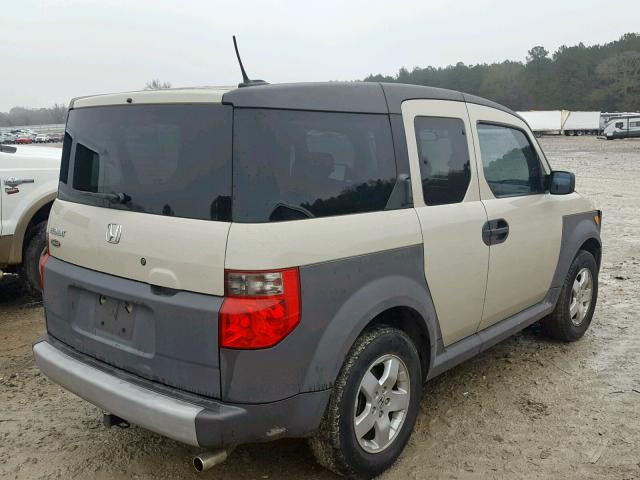 5J6YH18665L012728 - 2005 HONDA ELEMENT EX TAN photo 4