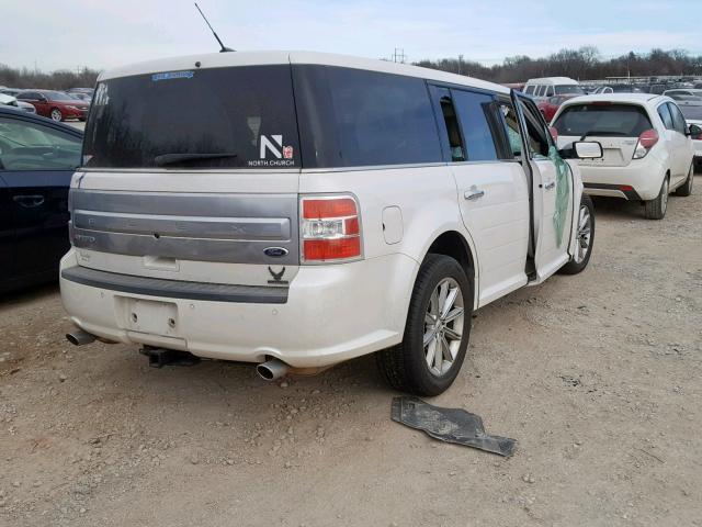 2FMGK5D81DBD02290 - 2013 FORD FLEX LIMIT WHITE photo 4