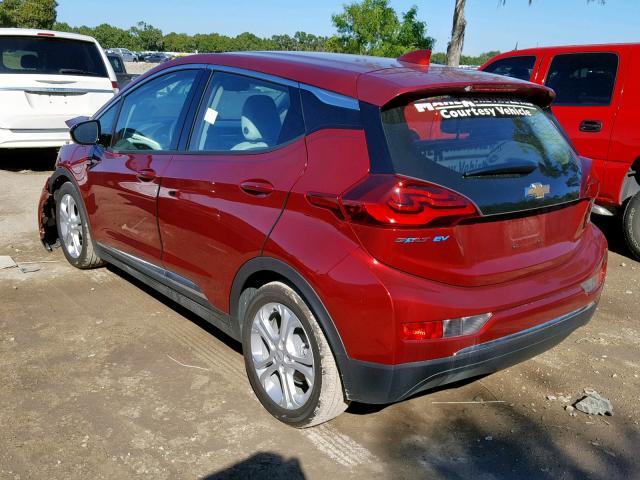 1G1FW6S07H4189221 - 2017 CHEVROLET BOLT EV LT BURGUNDY photo 3