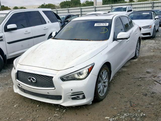 JN1BV7AP4FM342134 - 2015 INFINITI Q50 BASE WHITE photo 2