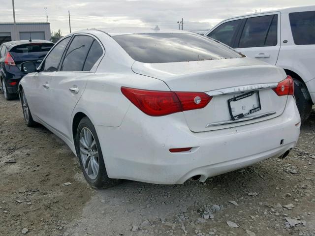 JN1BV7AP4FM342134 - 2015 INFINITI Q50 BASE WHITE photo 3