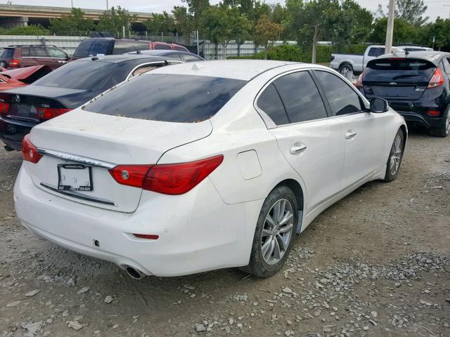 JN1BV7AP4FM342134 - 2015 INFINITI Q50 BASE WHITE photo 4