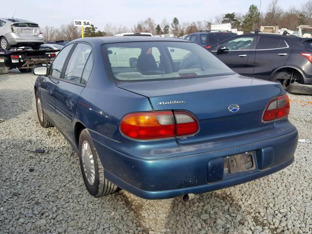 1G1ND52J02M701980 - 2002 CHEVROLET MALIBU BLUE photo 3