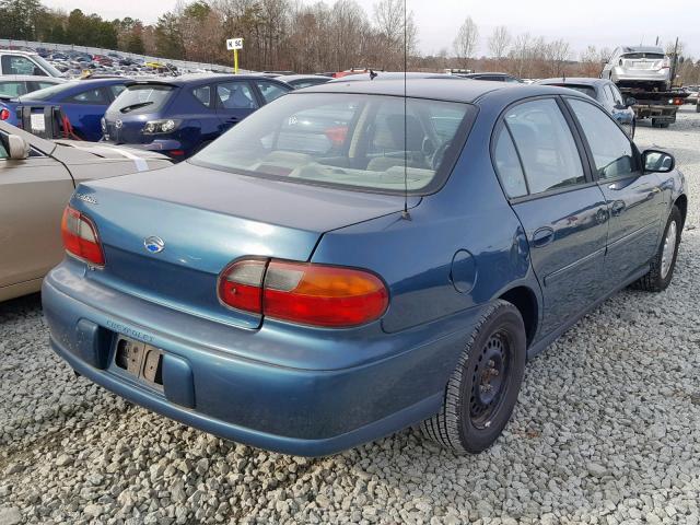 1G1ND52J02M701980 - 2002 CHEVROLET MALIBU BLUE photo 4