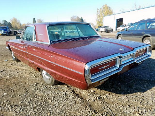 4Y83Z133874 - 1964 FORD T-BIRD MAROON photo 3