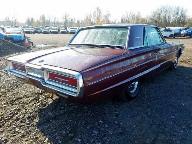 4Y83Z133874 - 1964 FORD T-BIRD MAROON photo 4