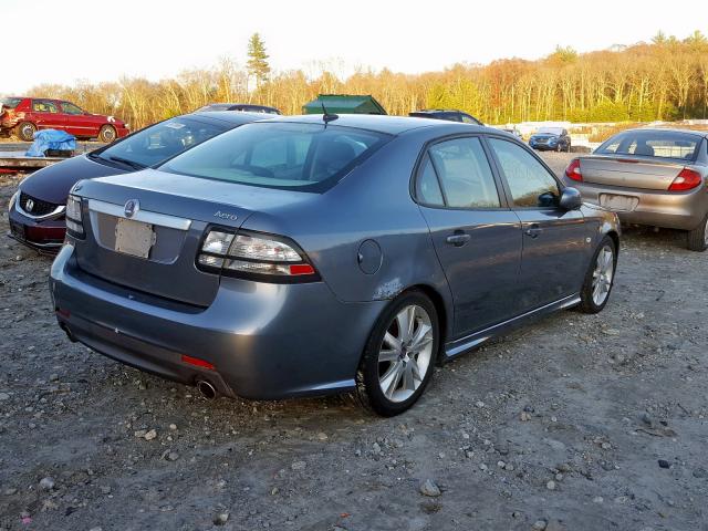 YS3FH41U181131805 - 2008 SAAB 9-3 AERO GRAY photo 4