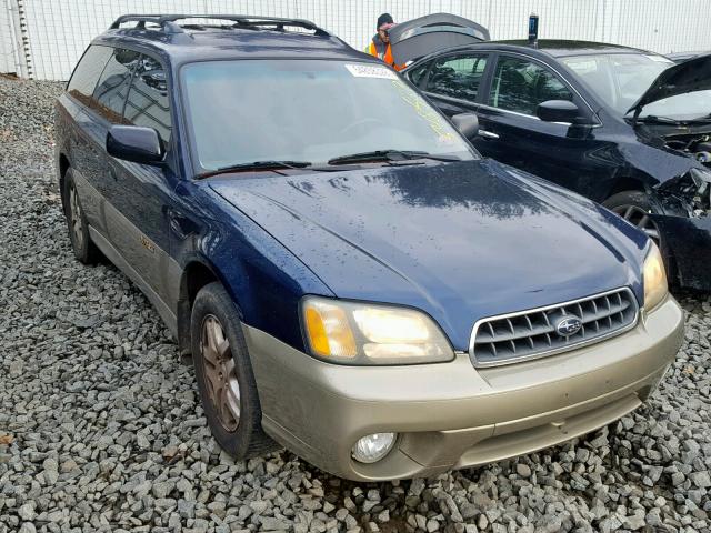 4S3BH675037602012 - 2003 SUBARU LEGACY OUT BLUE photo 1