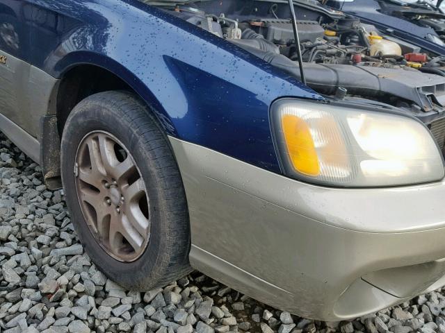 4S3BH675037602012 - 2003 SUBARU LEGACY OUT BLUE photo 9