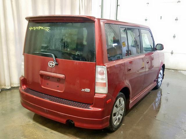 JTLKT324264076696 - 2006 TOYOTA SCION XB Марун фото 4