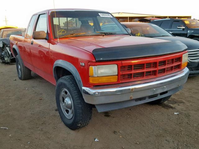 1B7GG23X0SW948719 - 1995 DODGE DAKOTA RED photo 1