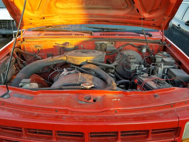 1B7GG23X0SW948719 - 1995 DODGE DAKOTA RED photo 7