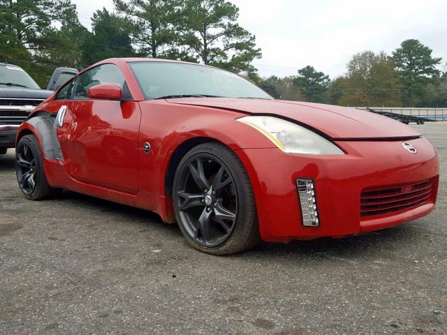 JN1AZ34DX4T166218 - 2004 NISSAN 350Z COUPE RED photo 1