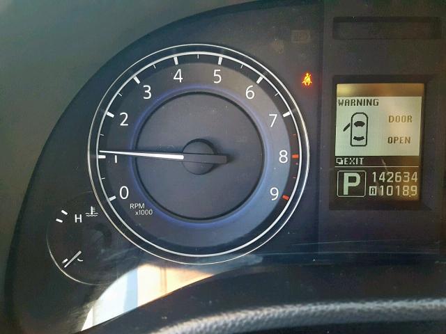 JN1CV6AP1AM204316 - 2010 INFINITI G37 BASE BLACK photo 8