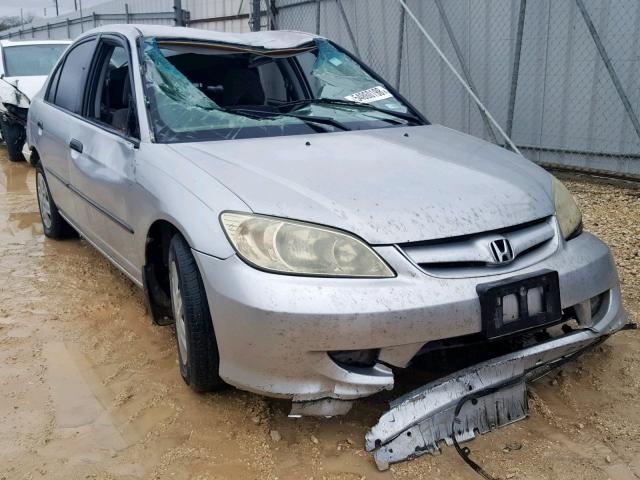 2HGES16324H552867 - 2004 HONDA CIVIC DX V SILVER photo 1