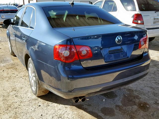 3VWRF71K17M046309 - 2007 VOLKSWAGEN JETTA 2.5 BLUE photo 3