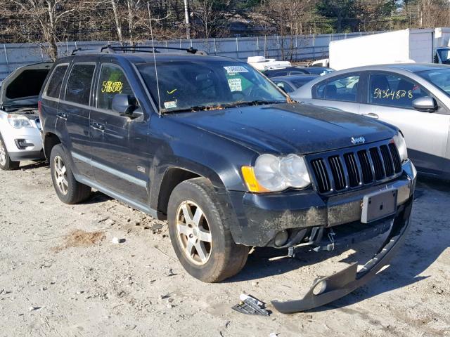 1J8GR48K48C179504 - 2008 JEEP GRAND CHER BLACK photo 1