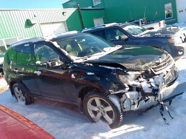 JA4MT41X77Z603216 - 2007 MITSUBISHI OUTLANDER BLACK photo 1