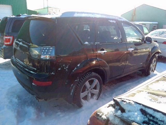 JA4MT41X77Z603216 - 2007 MITSUBISHI OUTLANDER BLACK photo 4