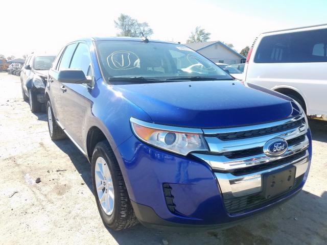 2FMDK3GC3EBA34870 - 2014 FORD EDGE SE BLUE photo 1