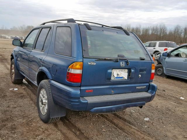 4S6DM58W524403773 - 2002 HONDA PASSPORT E 蓝色 照片 3