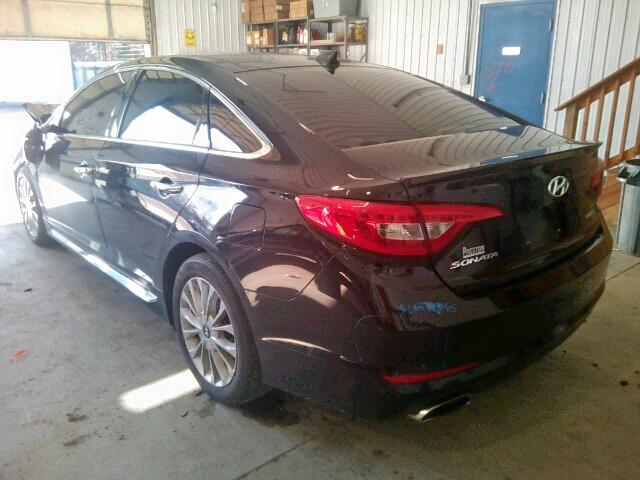 5NPE34AF7FH016456 - 2015 HYUNDAI SONATA SPO BLACK photo 3