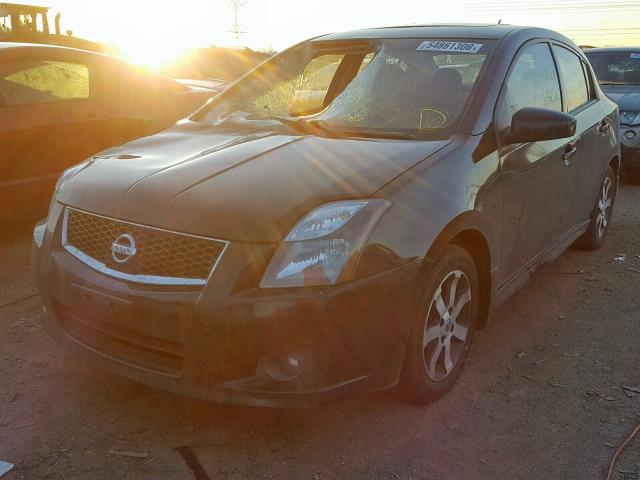 3N1AB6AP4CL718240 - 2012 NISSAN SENTRA 2.0 BLACK photo 2