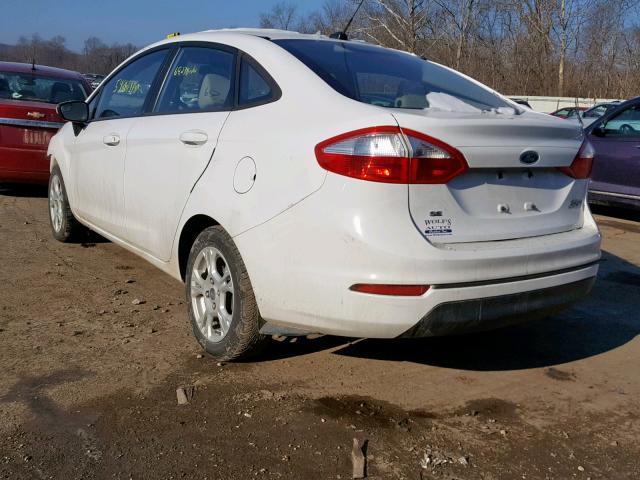 3FADP4BJXEM169351 - 2014 FORD FIESTA SE WHITE photo 3