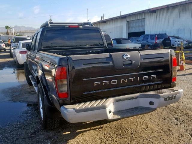 1N6ED29X64C446242 - 2004 NISSAN FRONTIER C BLACK photo 3